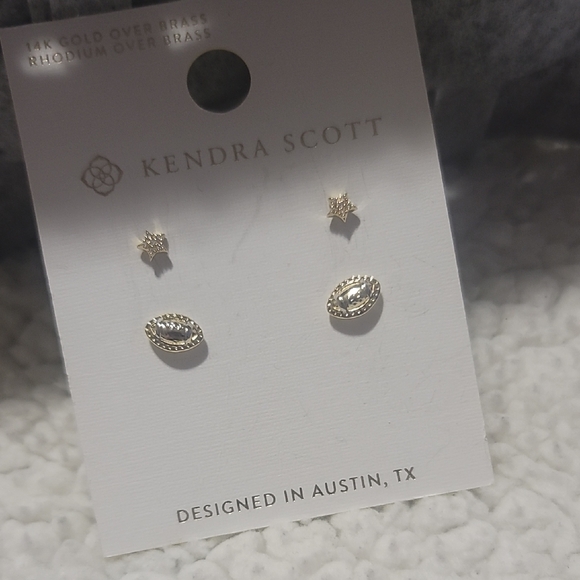 Kendra Scott Jewelry - Kendra Scott Gold Tone Earring Duo